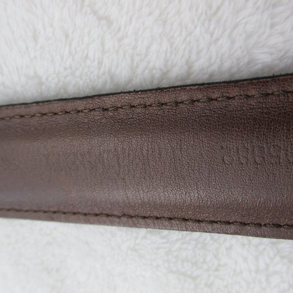 L.L. Bean Black Padded Leather Belt Single Loop Size 36/90 Classic Belt Style - Picture 7 of 9